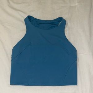 Lululemon invigorate tank in iron blue, size 8